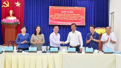 Coordination of propaganda between An Giang Newspaper and Radio - Television and Vinh Te Ward