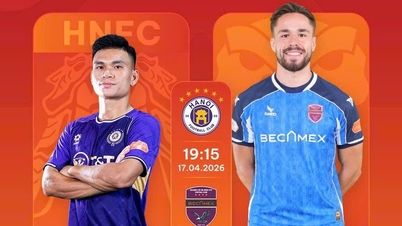 Perlawanan bola sepak langsung: Hanoi lwn Becamex Bandar Raya Ho Chi Minh: Pasukan tuan rumah menunjukkan kekuatan mereka.