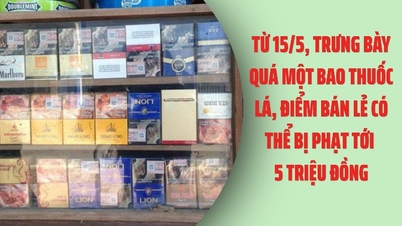 Május 15-től akár 5 millió VND bírsággal is sújthatják azokat az üzleteket, amelyek egynél több csomag cigarettát tartanak ki.