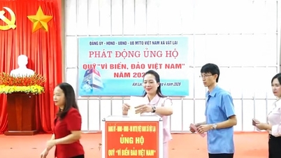 Vật Lại Commune launches fundraising campaign for the "For Vietnam's Seas and Islands" Fund in 2026.