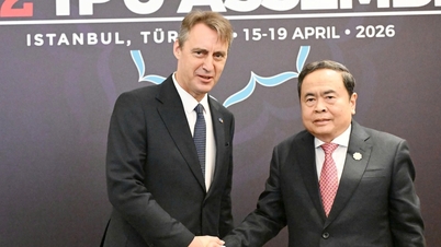 Le président de l'Assemblée nationale, Tran Thanh Man, rencontre le président du Sénat belge.