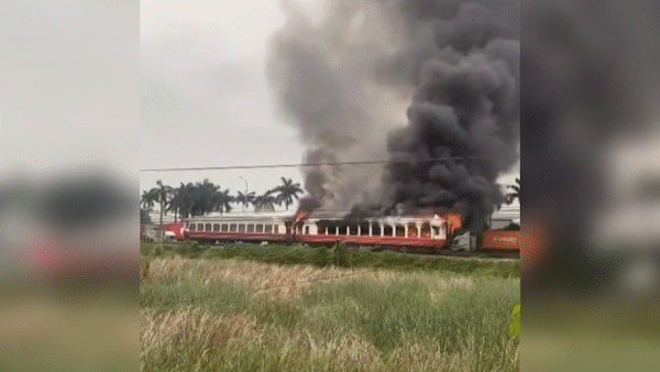 Primeiras conclusões sobre a causa do incêndio no trem da linha ferroviária Hanói - Hai Phong.
