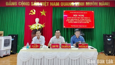 Pơng Drang kommune: Inntektene nådde over 82 % av planen.
