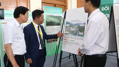Exhibition space - A highlight at the workshop on mountainous urban areas adapting to climate change - Cao Bang Online Newspaper