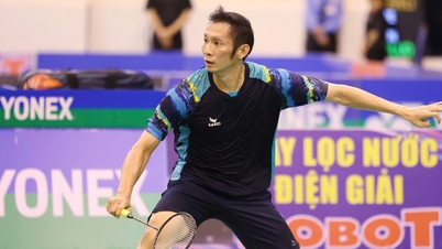 Tien Minh och hans fru Vu Thi Trang vann gemensamt mästerskapet vid Ho Chi Minh City Sports Festival.