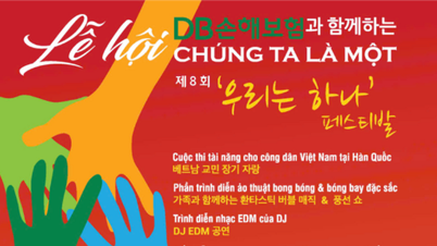 Many unique activities at the "We Are One" cultural festival of the Vietnamese community in South Korea.