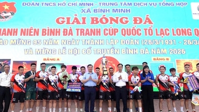 Cérémonie de clôture du tournoi de football des jeunes de Binh Da 2026
