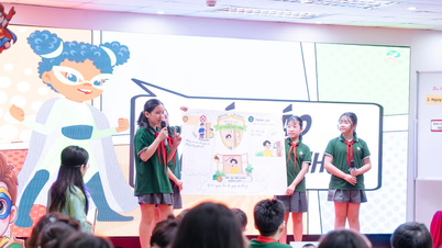 Students in Hanoi hone their self-protection and anti-abuse skills through a science lesson integrated with AI.