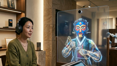 Egy mesterséges intelligenciával működő „sámán” robot vonzza a figyelmet Dél-Koreában.