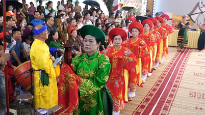 Heilig festival in de Tuan Quan-tempel