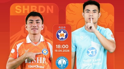 Live football match: Da Nang vs Nam Dinh: A tough match for the home team.
