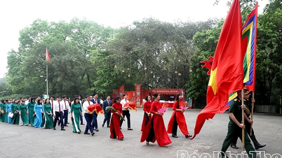 Xã Vân Bán và xã Đồng Lương dâng hương tưởng niệm các Vua Hùng