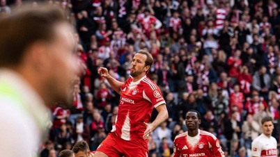 Harry Kane gör mål när Bayern München vinner sin 35:e Bundesliga-titel.