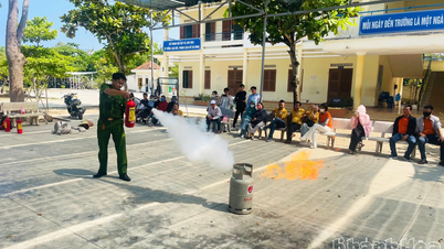 On-site fire prevention and firefighting training