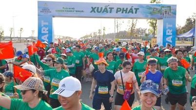 Gần 1.000 người đã khuấy động Giải đi bộ Green Family Walk Cần Giờ