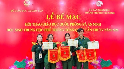 National High School Students' National Defense and Security Education Sports Festival: Da Nang Wins Encouragement Award for Overall Team Performance