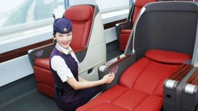 Business class on Chinese high-speed trains costs 7 million VND: Seating feels like being on an airplane.