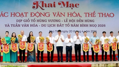 Phu Tho: Livliga kultur- och sportaktiviteter under Hung Kings minnesdag.