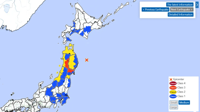 Een krachtige aardbeving met een magnitude van 7,5 heeft in Japan een tsunamiwaarschuwing veroorzaakt.