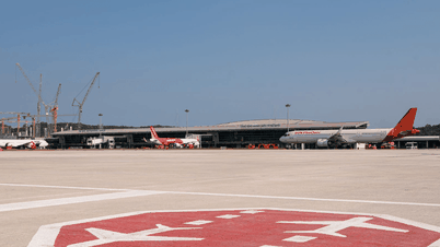 サン・グループは、APEC2027に対応するため、フーコック空港の駐機場1Cを建設し、記録を樹立した。