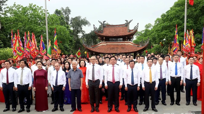 Plechtige herdenkingsceremonie voor de nationale voorouder Lac Long Quan
