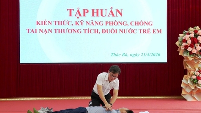 Gesundheitsministerium von Lao Cai: Schulung zu Wissen und Fertigkeiten zur Vorbeugung und Behandlung von Kinderverletzungen.
