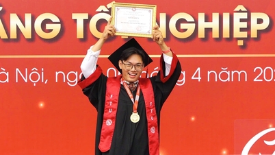 The impressive list of achievements of the male student from the Foreign Trade University who just graduated with honors.