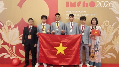 Vietnam wint 4 medailles, met een deelnemer die de tweede plaats ter wereld behaalt op de "moeilijkste" scheikundeolympiade.