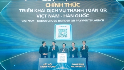 BIDV, Hana Bank og deres partnere lanserer QR-betalingstjenesten for Vietnam og Korea.