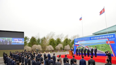 Noord-Korea en Rusland staan ​​op het punt een brug te openen die de twee landen met elkaar verbindt.
