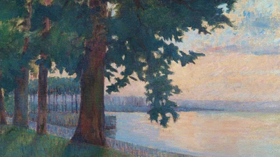 Inauguración de una exposición de pintura del rey Hàm Nghi en Hanói.