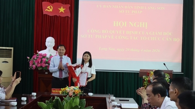 ក្រសួងយុត្តិធម៌ខេត្តឡាងសឺន ប្រកាសសេចក្តីសម្រេចតែងតាំងប្រធានការិយាល័យក្រសួងយុត្តិធម៌។