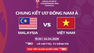 Een historisch moment staat Vietnam U17 te wachten: bekijk de spannende finale tegen Maleisië op TV360.