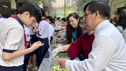 Giỗ Tổ Hùng Vương được tái hiện sinh động trong trường học