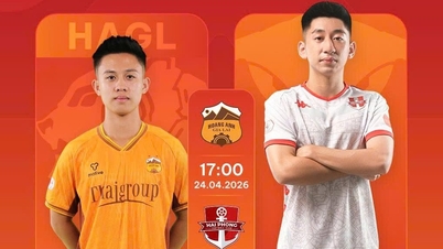 Đình Triệu và Trung Kiên tỏa sáng, HAGL cưa điểm với Hải Phòng