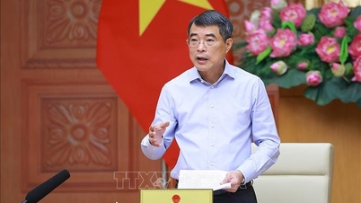 Premiér Le Minh Hung spolupracuje s vedoucími představiteli ministerstva školství a odborné přípravy.