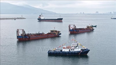 Der Containerhafen Lien Chieu wird nach dem Modell „grüner Hafen, intelligenter Hafen“ gebaut.