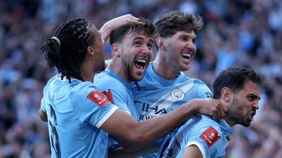 Με μια νίκη με ανατροπή 2-1, η Μάντσεστερ Σίτι έγινε η πρώτη ομάδα στην ιστορία που έφτασε στον τελικό του Κυπέλλου Αγγλίας τέσσερις συνεχόμενες φορές.