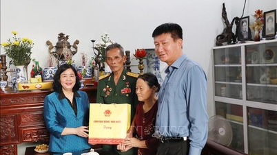 Visitare e portare doni alle famiglie che beneficiano di trattamenti preferenziali e alle persone in difficoltà a Ninh Binh.