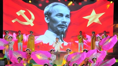 Esecuzione del programma artistico "Giovani con amore per Da Nang"