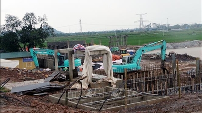 Ninh Binh toma medidas contra violações das normas de construção do dique na margem esquerda do rio Day, em Yen Yen.