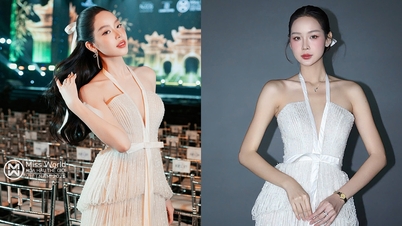Van Mai Huong と Huong Tram、Thanh Thuy と Bao Ngoc は同じ服を着ています。どちらがよりよく見えますか?