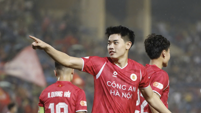 ຕາຕະລາງການແຂ່ງຂັນ V-League ມື້ນີ້ໜ້າຕື່ນເຕັ້ນຫຼາຍ: CAHN ຈະເອົາຊະນະ Hai Phong ເພື່ອຮັບປະກັນແຊ້ມໄວເທົ່າທີ່ຈະໄວໄດ້, ແລະ Dinh Bac ຈະຍິງປະຕູໄດ້ບໍ?
