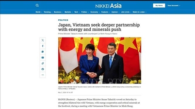 Media Jepang menyoroti peran strategis Vietnam selama kunjungan Perdana Menteri Takaichi Sanae.