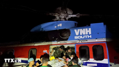 Hubschrauber der 18. Luftwaffenbrigade flogen zwei schwerkranke Patienten von den Spratly-Inseln zur medizinischen Notfallbehandlung aufs Festland.