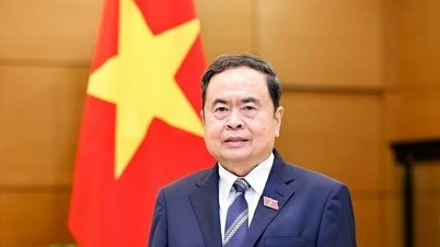 Formannen for nasjonalforsamlingen, Tran Thanh Man, gratulerer talmannen i det danske parlamentet.