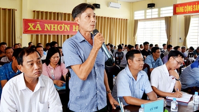 Delegasjonen fra An Giang provinsielle nasjonalforsamling møtte velgere i Nhon Hoi kommune.