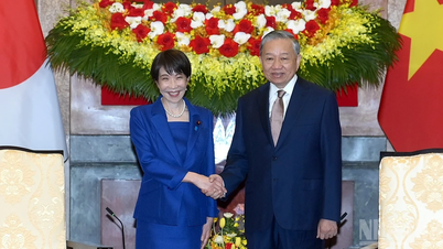 [ภาพ] เลขาธิการและประธานโต ลัม ให้การต้อนรับนายกรัฐมนตรีญี่ปุ่น ทาคาอิจิ ซานาเอะ