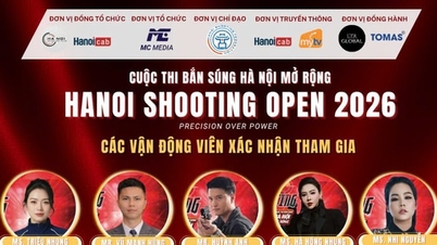 ລາຍຊື່ນັກຍິງປືນ 20 ອັນດັບທຳອິດສຳລັບຮອບຄັດເລືອກ Hanoi Shooting Open 2026 ໄດ້ຖືກກຳນົດແລ້ວ.