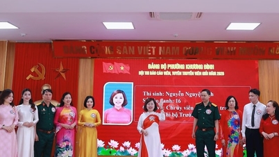 Sôi nổi Hội thi Báo cáo viên, tuyên truyền viên giỏi phường Khương Đình
